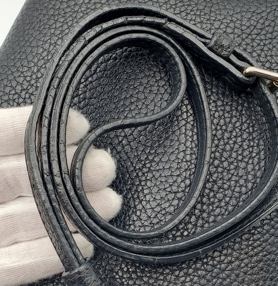 🎀 SOLD 🎀 Burberry London Grainy Calfskin Small Leah Black - Picture 10 of 17